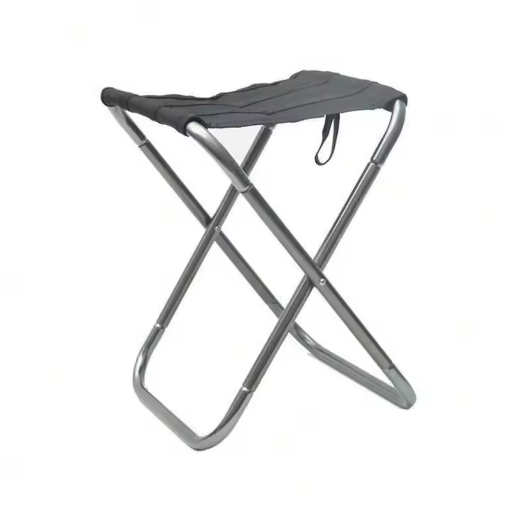 Silla para acampar al aire libre, silla plegable dorada de aleación de aluminio con bolsa, taburete, asiento, pesca, Camping - 1