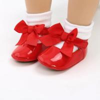 Zapatos de bebé con lazo, suela de goma, zapatillas de Ballet de PU antideslizantes, zapatos de vestir para niña, zapatos de cuna para niño pequeño - details 9