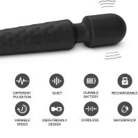 Varita eléctrica AV para adultos, masaje mágico, vibrador de 7,2 pulgadas, Juguetes sexuales, masajeador corporal de mano para mujeres, coño - details 2
