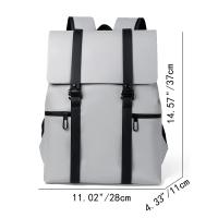 Mochila de piel sintética para hombre, morral de viaje para ordenador portátil, bolsa de viaje para estudiantes, bolsa para libros escolares - details 0