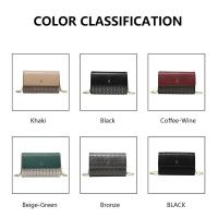 CH exquisita artesanía bandolera diseño ligero elementos de letras Color bloqueado bolso de cadena para mujer mochila de lujo de alta gama - details 2