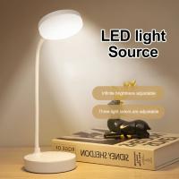 Lámpara LED de mesa recargable por USB, luz ajustable, Flexible, cuello de cisne, protección ocular, lámpara de lectura - details 0