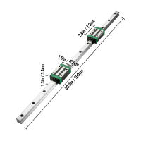 SucceBuy Riel de guía lineal, 2 rieles deslizantes HGR20-1000 mm con 1 tornillo de bolas RM1605-1000 mm, kit BF12/BK12, rieles lineales cuadrados para enrutadores CNC, tornos y molinos de bricolaje - details 1