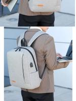 Mochila de negocios para hombre, accesorio sencillo de carga USB, ligera, para viaje, 1 paquete de 15,6 pulgadas - details 34