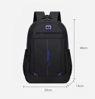 Mochila impermeable para hombre, bolsa de trabajo para ordenador portátil de 15,6 pulgadas, mochila de negocios para colegio uni - details 0