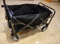 Carro de Mano Plegable Carrito de Playa y Transporte para Jardín Casa Almacén 4 Ruedas, todoterreno - details 3