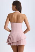 Vestido de tirantes plisado con empalme de moda, estilo francés, puro deseo, temperamento, novedad de verano 2025 - details 4