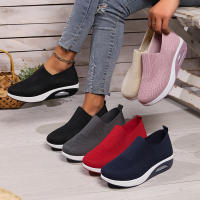 Zapatos ortopédicos antideslizantes con cojín de aire para mujer, zapatillas transpirables con plataforma, para caminar - details 0