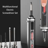 Juego eléctrico multifuncional, taladro recargable portátil de precisión, destornillador, herramientas de reparación de mantenimiento del hogar - details 2