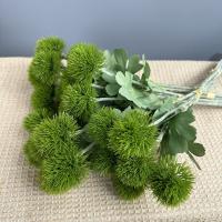 Bola Artificial de crisantemo de 6 cabezas, ramo de bolas de pelo artificiales de tacto Real de plástico, flores falsas realistas, decoración del banquete de boda - details 2