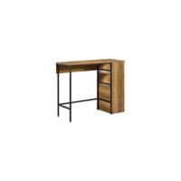 Mesa Barra Bar Mesa Alta de Comedor con 1 Cajón y 3 Estantes Blanco Altura 90cm ES - details 13