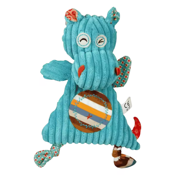 Juguete de Peluche Hipopótamo Bubidou para Perros y Gatos – Suave, Divertido y Apto para Cachorros - 1
