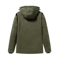 Chaqueta de Invierno de Vellón Grueso CHAIFENKO Abrigo Versátil Casual con Gorro Desmontable para Hombres Moda al Aire Libre - details 4