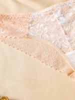 Una sola pieza, elegante encaje negro y rojo sexy de dos tonos de ropa interior para mujeres, con una entrepierna cómoda y transpirable. - details 9