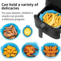 Molde para freidora de aire de 6 piezas, plato para Pizza, bandeja para parrilla, cesta para hornear, accesorios, herramienta de cocina, Gel de sílice - details 6