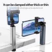 Soporte de teléfono móvil de aleación, soporte de teléfono portátil plegable y estirable, abrazadera de almacenamiento, soporte ajustable para teléfono - details 10