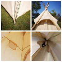 Tienda de campaña de lona para adultos, Tipi de pirámide para acampar al aire libre, tienda de campaña india para 2-3 personas, 2M - details 2