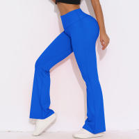 Mallas de Yoga a prueba de sentadillas para mujer, pantalones de Yoga de cintura alta, levantamiento de glúteos, pantalones de tiburón Micro acampanados, pantalones de Yoga ajustados de cintura alta - details 30