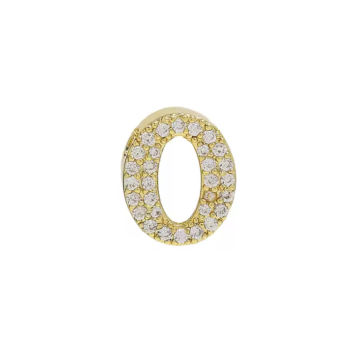 Pulseras personalizadas con 26 letras en inglés, pulseras con nombre de circonita de cristal, pulseras con letras deslizantes DIY, joyería de cumpleaños - 1