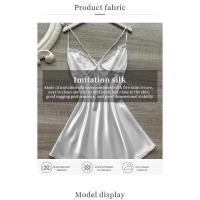 Elegante Vestido Nocturno Sencillo Ropa de Dormir y Relájarse para Mujeres - details 1