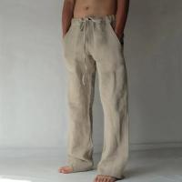 Pantalones Informales de Lino y Algodón para Hombre Pantalones Cortos Transpirables para el Otoño y el Verano - details 1