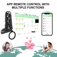 Vibrador de Anillo para Hombres de Silicona Control APP Juguete para Retraso de Ejaculación - details 1