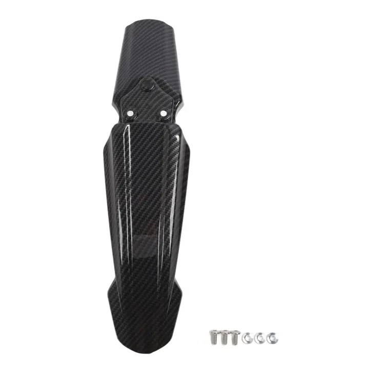 Protector de barro delantero para motocicleta, reemplazo de protector contra salpicaduras de estilo de fibra de carbono para SurRon Light Bee X S - 1