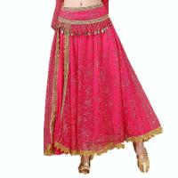 Disfraz árabe de Halloween para mujer, traje de danza del vientre, traje de baile para escenario, falda larga de práctica india para adultos - details 1