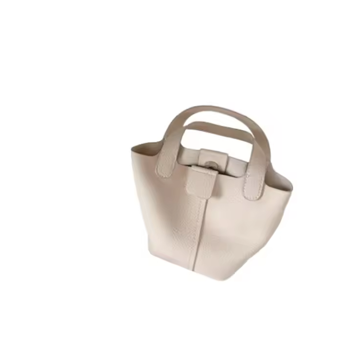 Bolso de cubo portátil de textura suave, cesta de verduras pequeña personalizada, bolso cruzado informal, versión coreana - 1