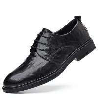 Primera capa de piel de oveja de los hombres de negocios zapatos casuales de cuero zapatos formales de los hombres - details 0