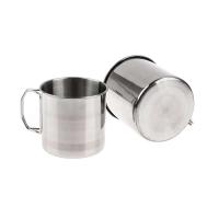 Taza de acero inoxidable con asa plegable, armas de fuego portátiles, taza, accesorios para acampar al aire libre, 1 pieza. - details 14