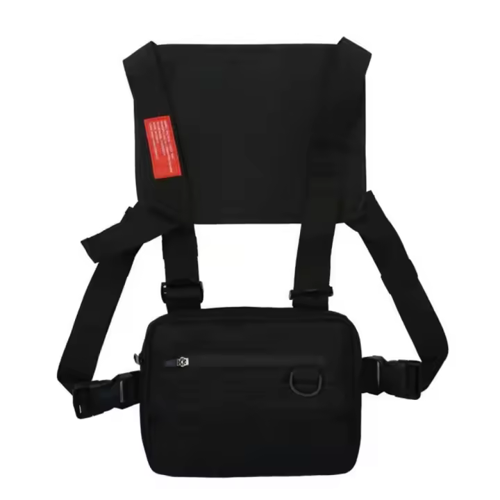 Paquete frontal de pecho resistente al agua, chaleco deportivo multifuncional, bolsa ligera con bolsillo en el pecho, bolsa para correr y ciclismo - 1