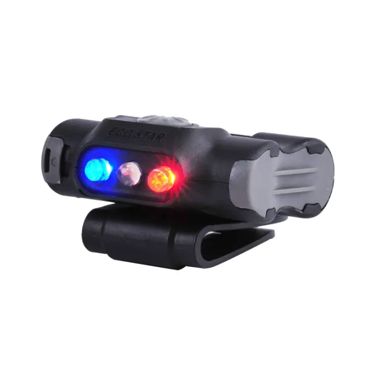Linterna Nextorch UL12 con Luz LED Tri-White Blue Red 180º Rotable Compact Portátil con Clip para Moñeca Bolso Capucha Linterna de Señal - 1