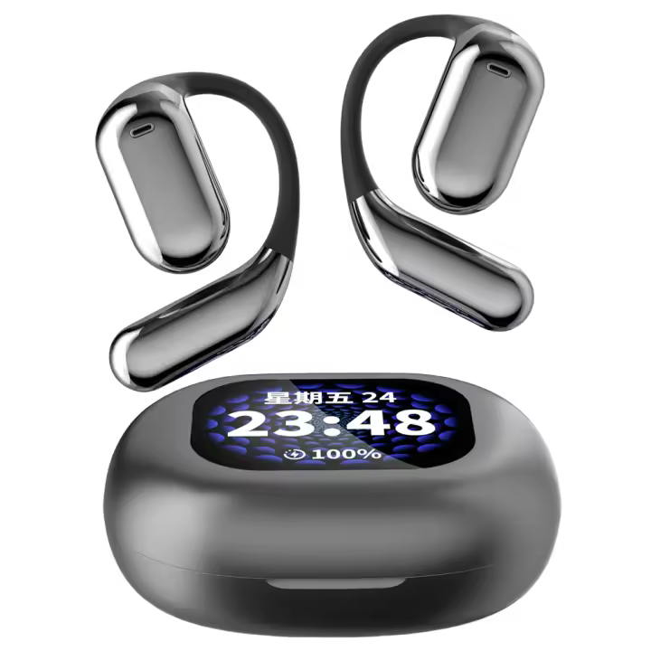 Auriculares Inalámbricos Bluetooth TWS 2024 con Pantalla Táctil LED Inteligente, Auriculares In Ear con Cancelación Activa de Ruido, Bajos Potentes, 40H de Vida de Batería, Bluetooth 5.4, Micrófono HD, Compatibles con iPhone, Samsung, Xiaomi y Huawei - 1