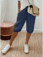 Pantalones Casuales de Verano de Algodón Lino Pantalones Cortos de Moda Callejera para Mujeres - details 14