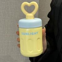 Bonita taza termo de 500ml de acero inoxidable para mantener el calor, taza con pajita con mango de amor y hielo, taza de café sellada con pajita para el hogar - details 7