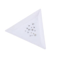 Bandera Triangular para Joyería de Uñas 10Pcs Organizador de Perlas de Diamante de Plástico Soporte de Almacenamiento para Piedras Preciosas - details 1