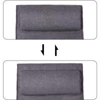 Mecedora de Madera de Abedul Sillón Tumbona Ajustable Desmontable y Lavable - details 6