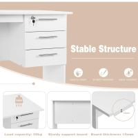 Mesa de ordenador blanca, mesa de oficina, mesa de escritorio para PC, TS59ws - details 3