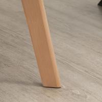 2 Sillas de Comedor Modernas Sillas de Cocina Tapizadas en Terciopelo con Respaldo Reposabrazos y Patas de Madera Carga 120 kg para Salón Dormitorio 54x57x80 cm - details 7