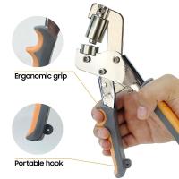 Alicates ligeros y sin esfuerzo para ojales con ojales, colocador de ojales de mano, perforador Manual antideslizante para telas de lona - details 4