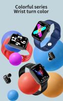 Reloj inteligente con pantalla completamente táctil de 1,69 pulgadas y auriculares Bluetooth TWS 2 en 1 - details 1