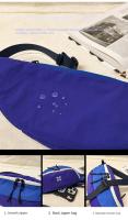 Bolso de pecho deportivo de gran capacidad para hombre, bandolera de nailon con contraste de Color, bolso de dumplings, impermeable, de estilo coreano, para exteriores - details 2
