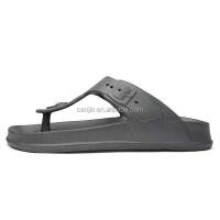 La nueva moda del color sólido de los deslizadores de los hombres flip flops marca el precio bajo ocasional de las sandalias 2025 de Tb del diseño - details 2