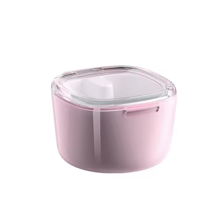 Caja de almacenamiento portátil para dentaduras postizas, cesta de drenaje para dientes, estuche de limpieza para aparatos dentales, tapa transparente a prueba de fugas - 1