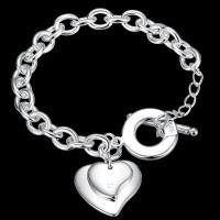 Pulseras de corazón de plata de ley 925 para mujer, joyería de lujo, recuerdo de boda, artículos de Navidad, joyería - details 2