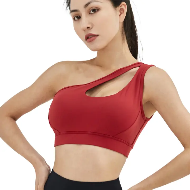 Sujetador de Yoga de melocotón móvil para mujer, ropa interior inalámbrica para Fitness, ropa deportiva, ABY - 1