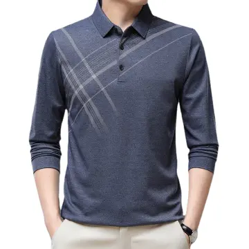 Camiseta Hombre Manga Larga De Rayas De Algodón Bearcliff BEARCLIFF