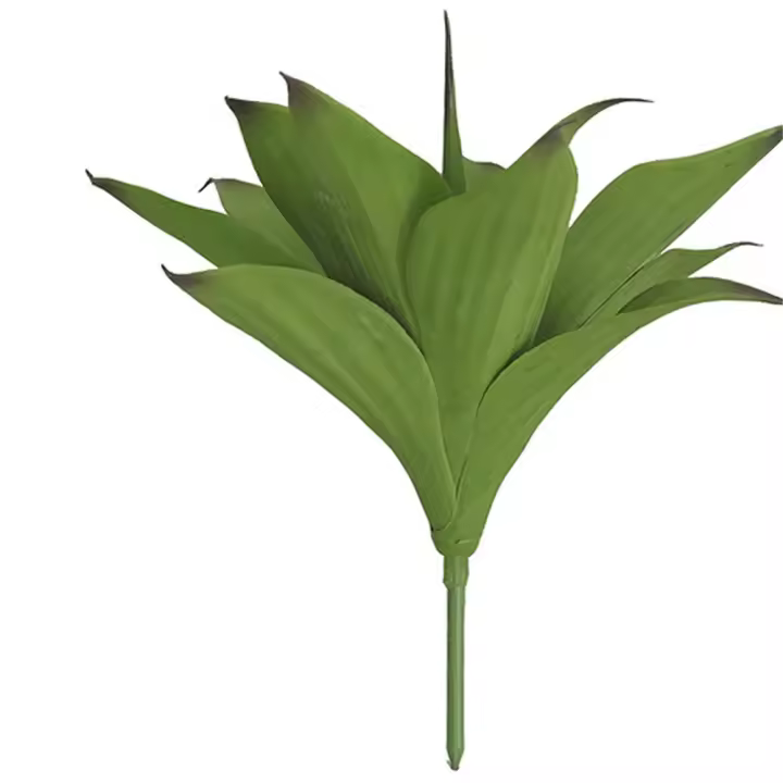 Rama de plantas de Agave artificiales tropicales, hojas de Agave grandes de plástico realista, planta verde falsa elegante, fiesta de vacaciones, boda - 1