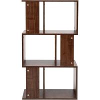 Estantería decorativa/estantes flotantes/Estantería de madera/Estantería con 4 estantes, oficina,modular, sala de estar, biblioteca - Display Shelf SRK-W3 - Marrón ceniza - details 17